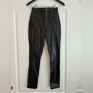 Hollister Black Leather Pants